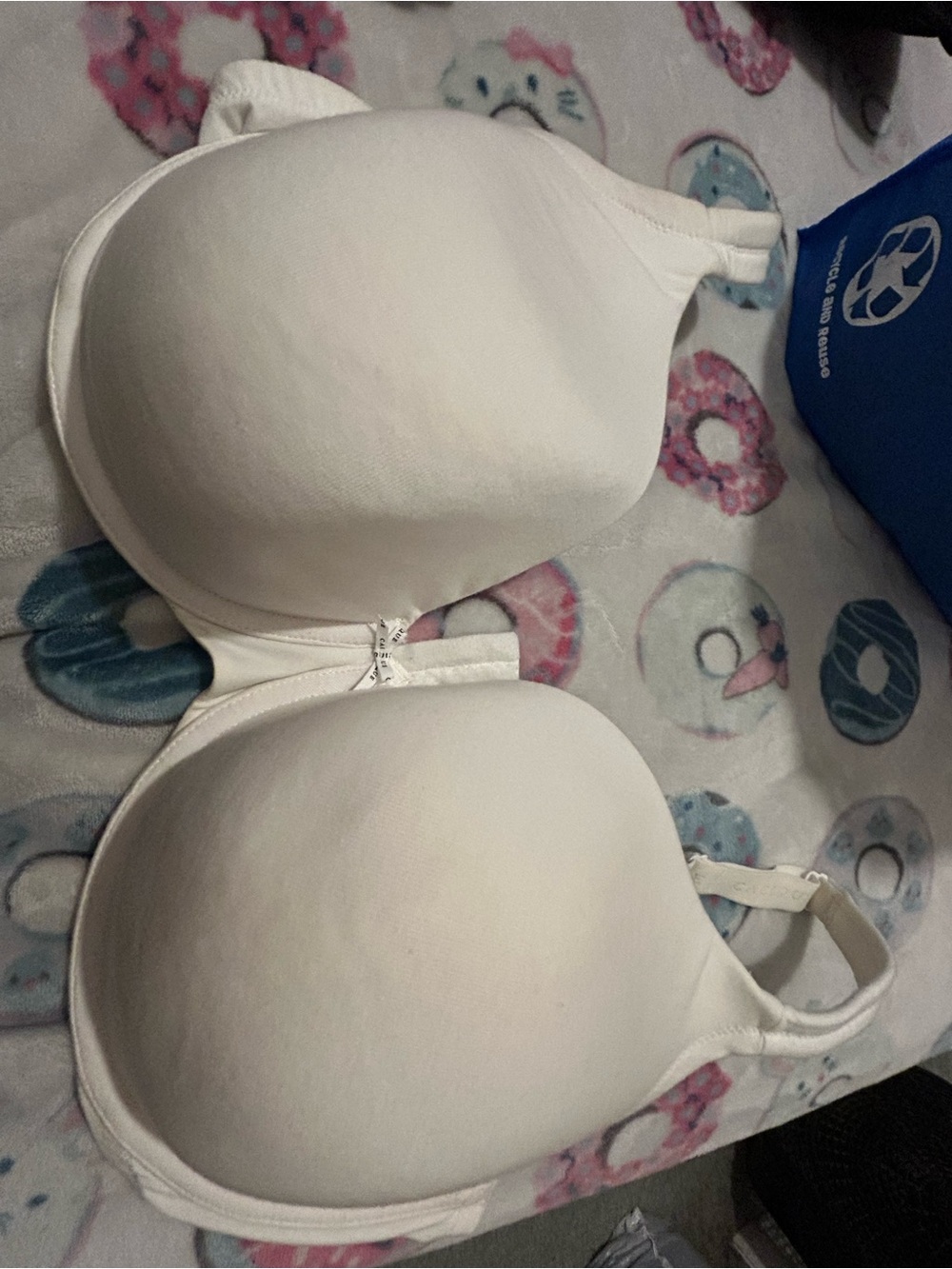 Cacique White Padded T-Shirt Bra - Smooth Full Coverage 42G